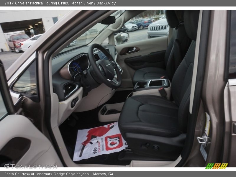 Molten Silver / Black/Alloy 2017 Chrysler Pacifica Touring L Plus