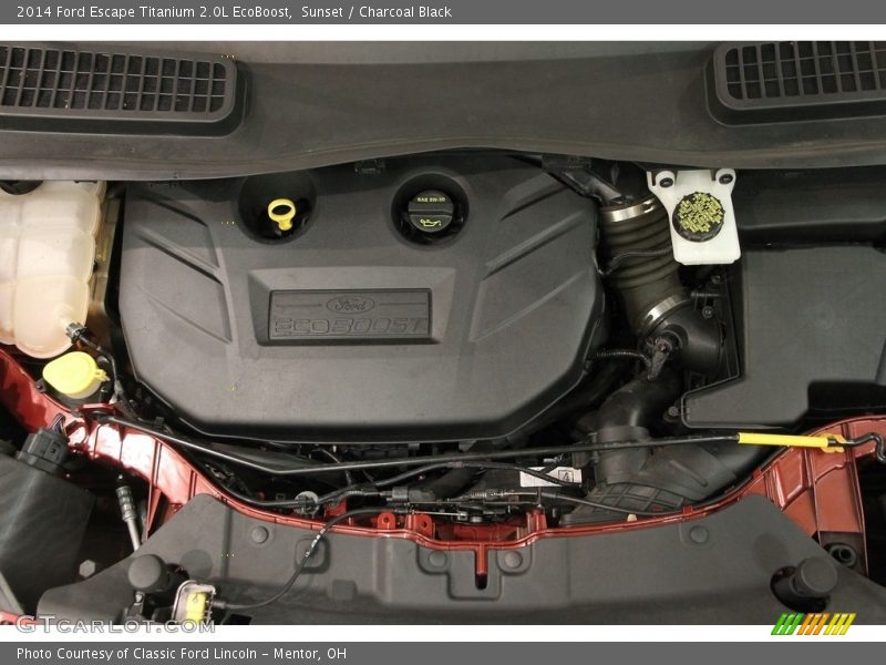Sunset / Charcoal Black 2014 Ford Escape Titanium 2.0L EcoBoost