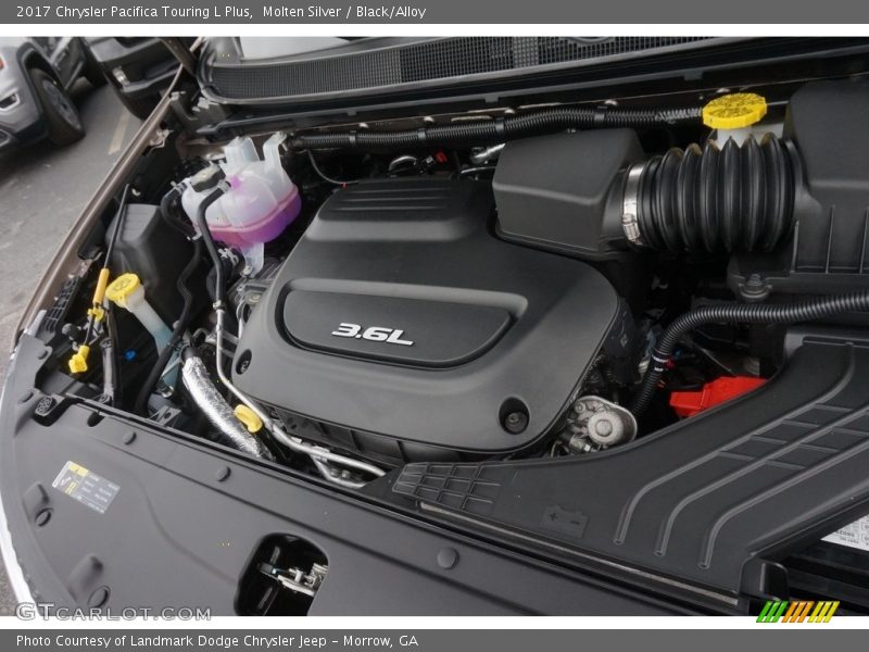 Molten Silver / Black/Alloy 2017 Chrysler Pacifica Touring L Plus