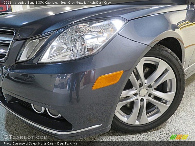 Steel Grey Metallic / Ash/Dark Grey 2011 Mercedes-Benz E 350 Cabriolet