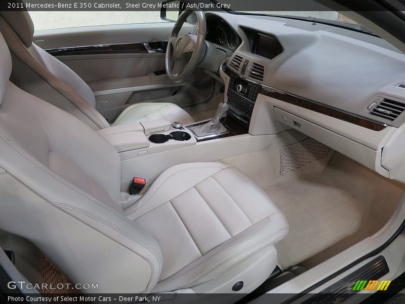 Steel Grey Metallic / Ash/Dark Grey 2011 Mercedes-Benz E 350 Cabriolet
