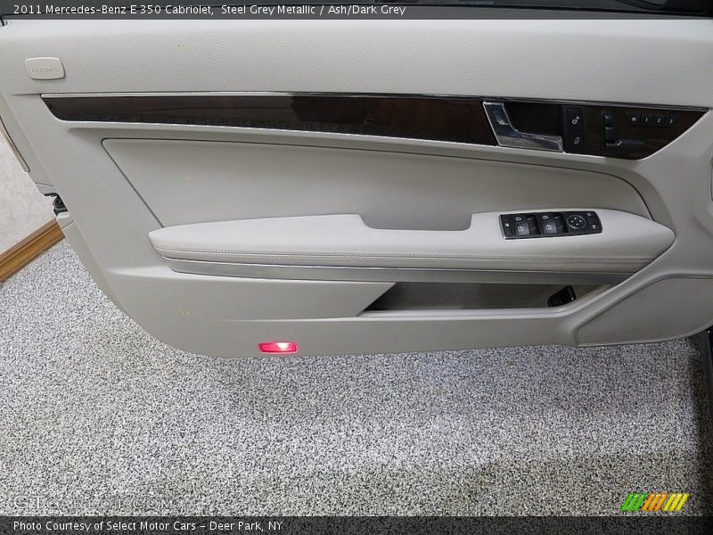 Steel Grey Metallic / Ash/Dark Grey 2011 Mercedes-Benz E 350 Cabriolet