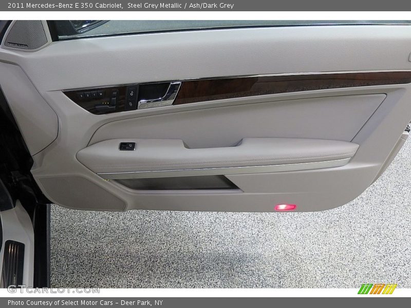 Steel Grey Metallic / Ash/Dark Grey 2011 Mercedes-Benz E 350 Cabriolet
