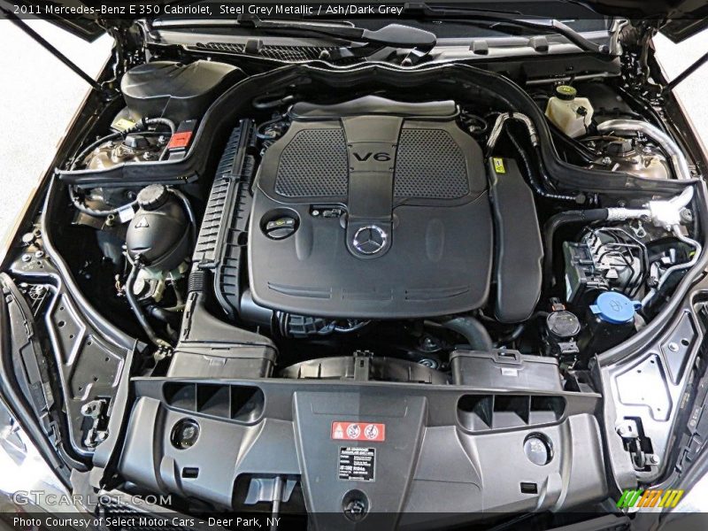 Steel Grey Metallic / Ash/Dark Grey 2011 Mercedes-Benz E 350 Cabriolet