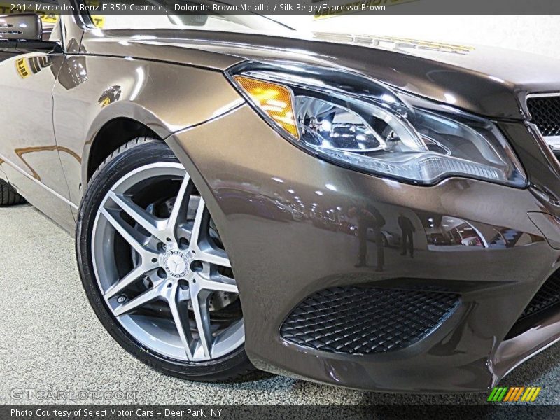 Dolomite Brown Metallic / Silk Beige/Espresso Brown 2014 Mercedes-Benz E 350 Cabriolet