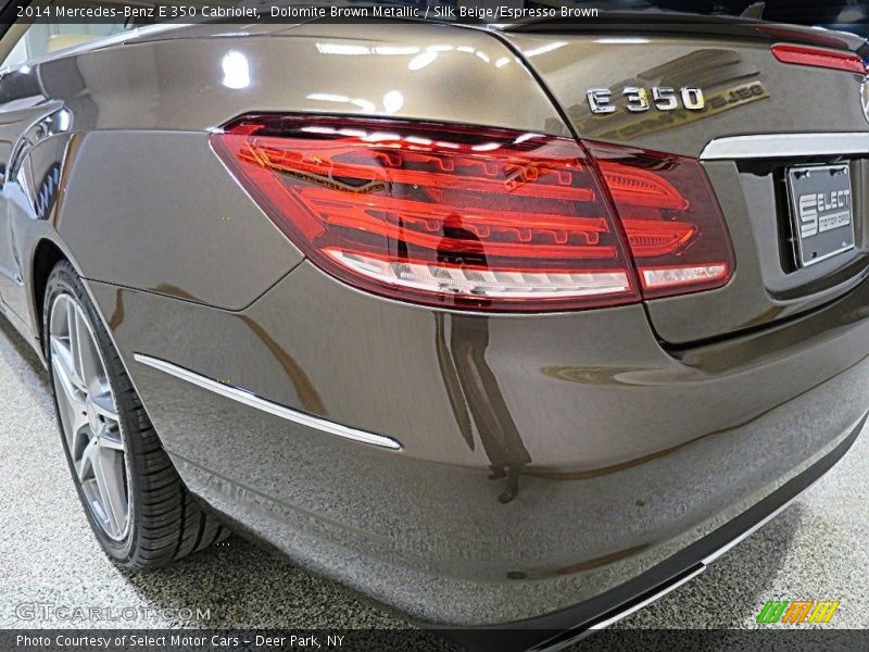 Dolomite Brown Metallic / Silk Beige/Espresso Brown 2014 Mercedes-Benz E 350 Cabriolet