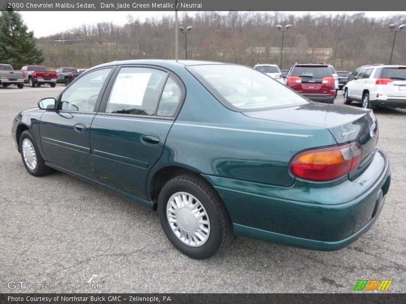 Dark Jade Green Metallic / Neutral 2000 Chevrolet Malibu Sedan