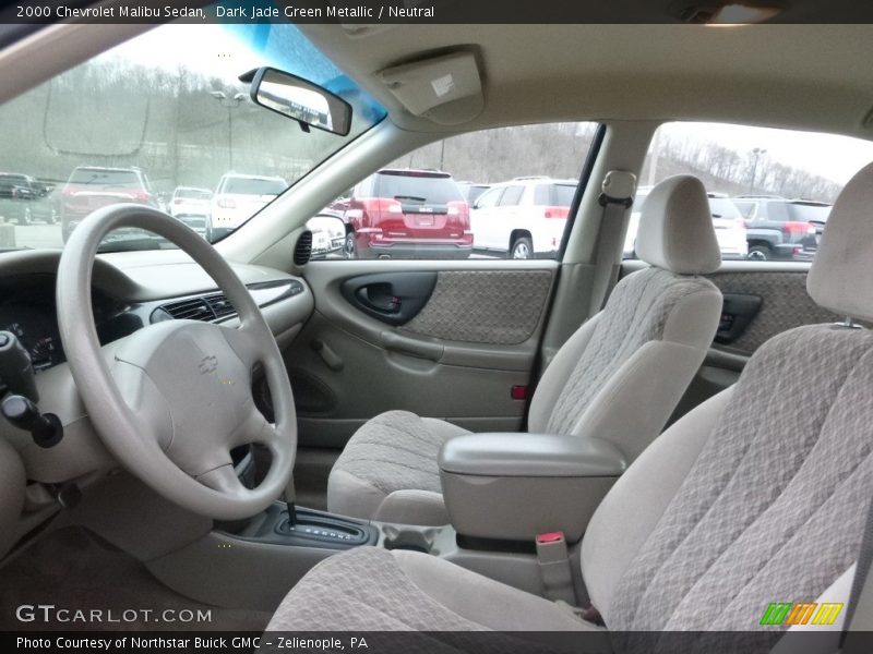 Dark Jade Green Metallic / Neutral 2000 Chevrolet Malibu Sedan