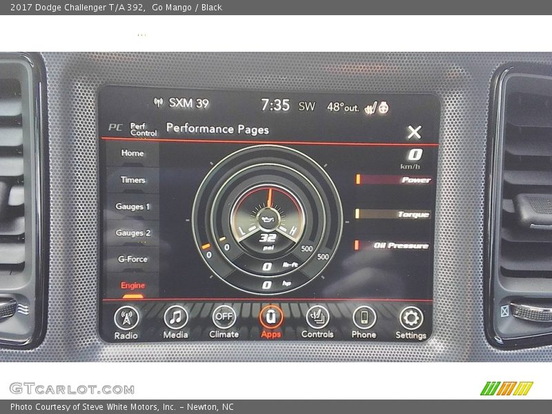 Controls of 2017 Challenger T/A 392