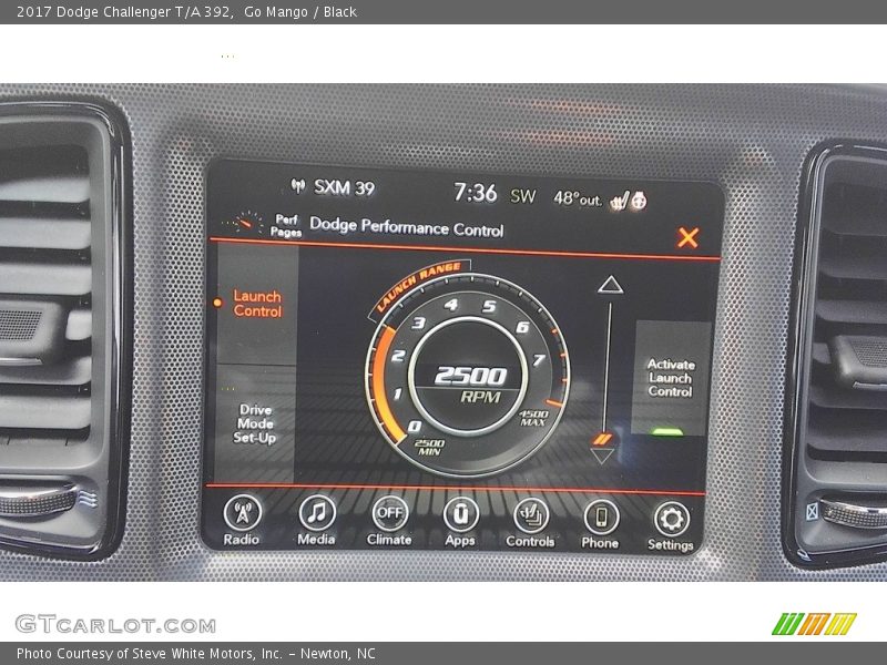 Controls of 2017 Challenger T/A 392