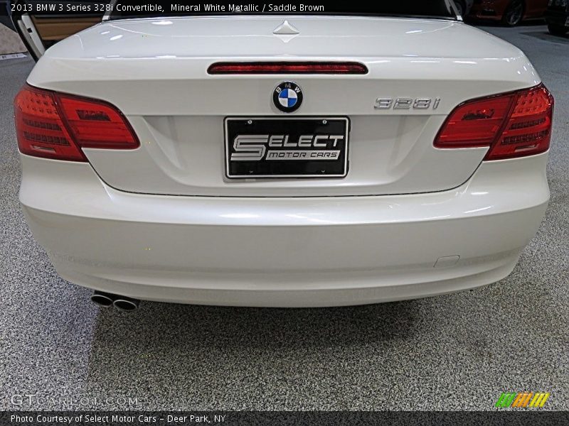Mineral White Metallic / Saddle Brown 2013 BMW 3 Series 328i Convertible