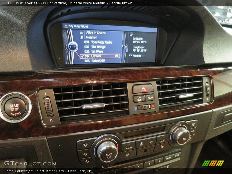 Mineral White Metallic / Saddle Brown 2013 BMW 3 Series 328i Convertible