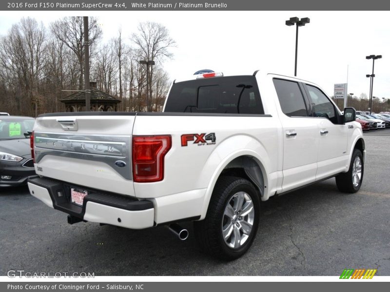 White Platinum / Platinum Brunello 2016 Ford F150 Platinum SuperCrew 4x4