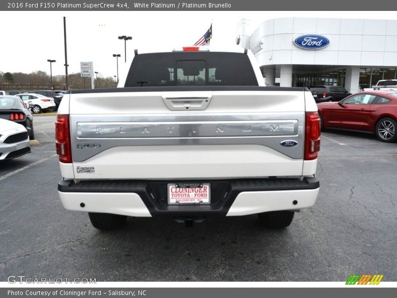 White Platinum / Platinum Brunello 2016 Ford F150 Platinum SuperCrew 4x4