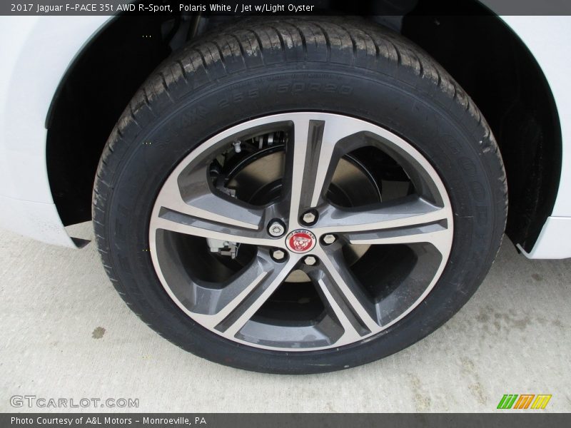 Polaris White / Jet w/Light Oyster 2017 Jaguar F-PACE 35t AWD R-Sport