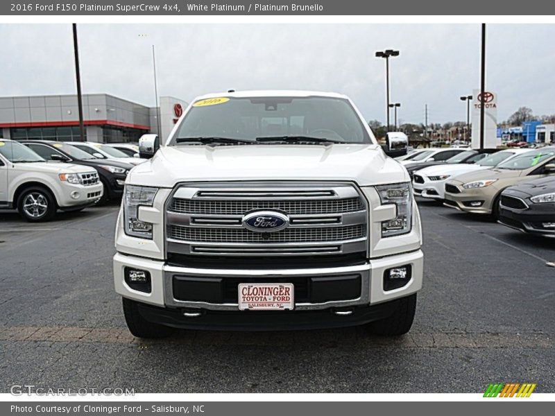 White Platinum / Platinum Brunello 2016 Ford F150 Platinum SuperCrew 4x4