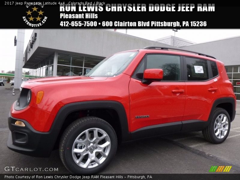 Colorado Red / Black 2017 Jeep Renegade Latitude 4x4