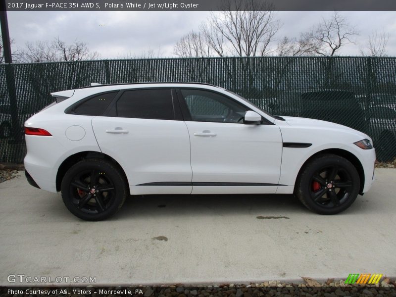 Polaris White / Jet w/Light Oyster 2017 Jaguar F-PACE 35t AWD S