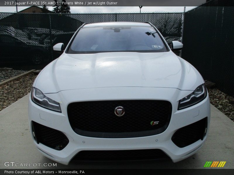 Polaris White / Jet w/Light Oyster 2017 Jaguar F-PACE 35t AWD S
