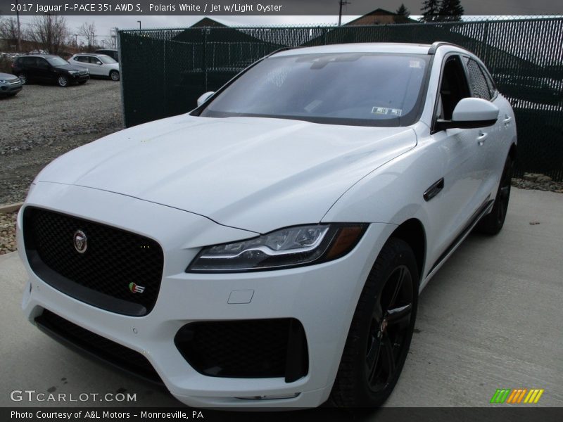 Polaris White / Jet w/Light Oyster 2017 Jaguar F-PACE 35t AWD S