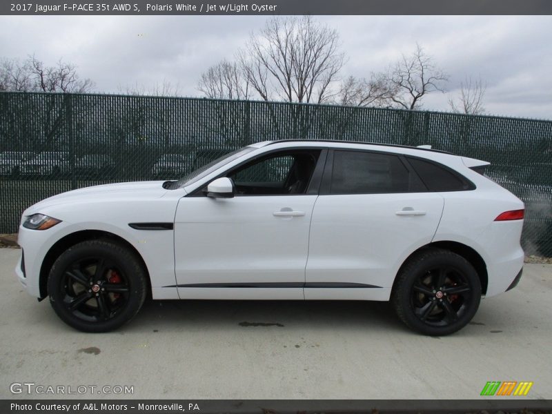 Polaris White / Jet w/Light Oyster 2017 Jaguar F-PACE 35t AWD S