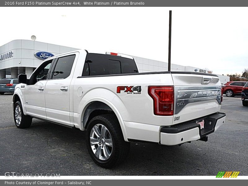 White Platinum / Platinum Brunello 2016 Ford F150 Platinum SuperCrew 4x4