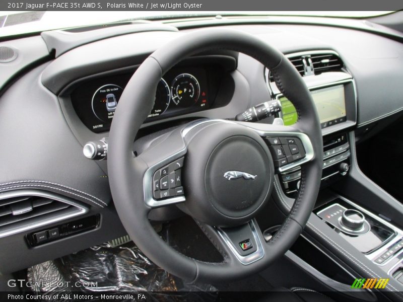 Polaris White / Jet w/Light Oyster 2017 Jaguar F-PACE 35t AWD S