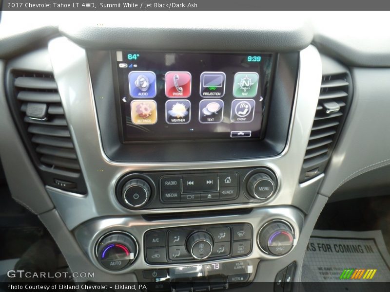 Summit White / Jet Black/Dark Ash 2017 Chevrolet Tahoe LT 4WD
