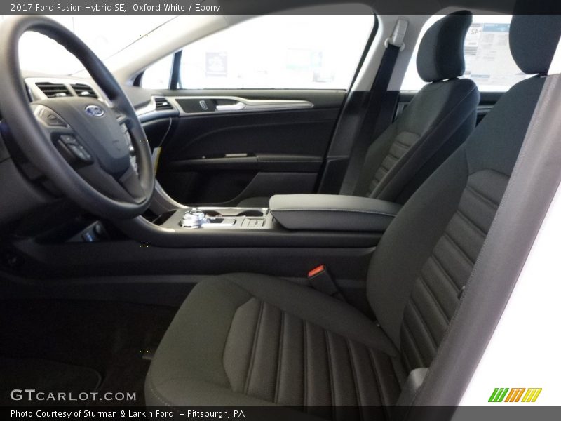 Front Seat of 2017 Fusion Hybrid SE