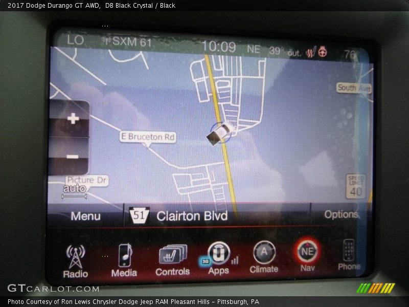 DB Black Crystal / Black 2017 Dodge Durango GT AWD