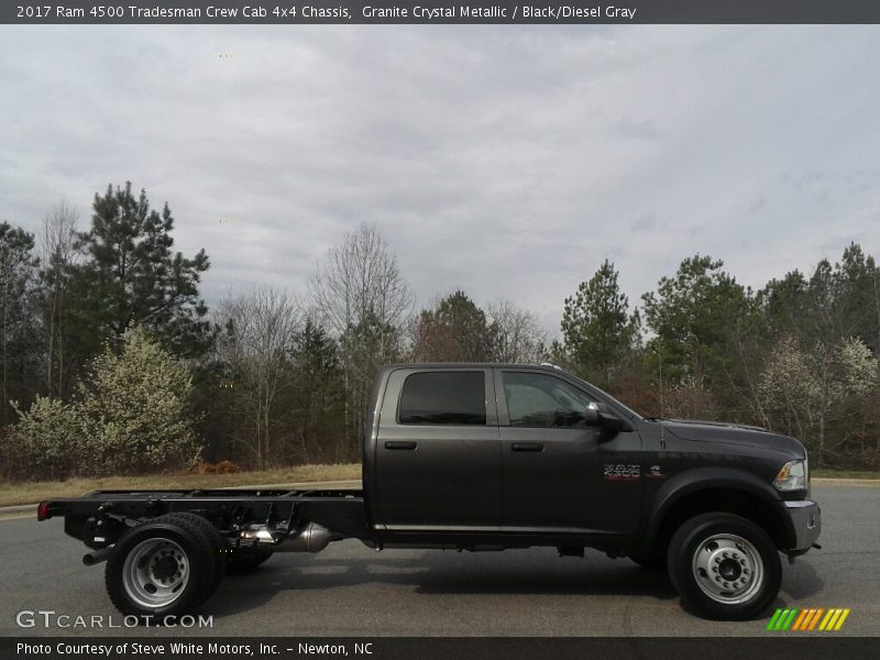  2017 4500 Tradesman Crew Cab 4x4 Chassis Granite Crystal Metallic