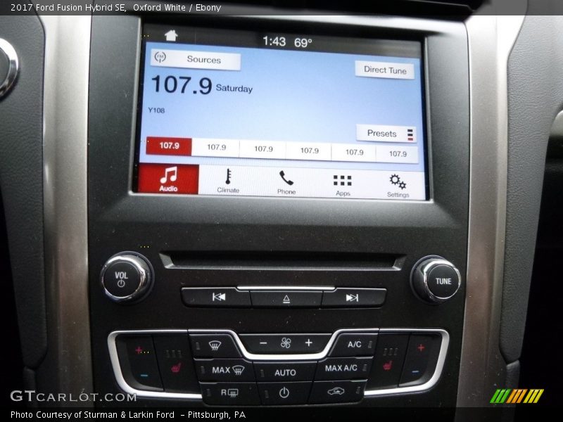 Audio System of 2017 Fusion Hybrid SE