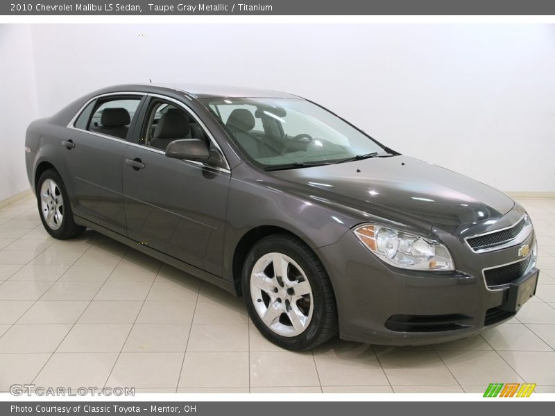 Taupe Gray Metallic / Titanium 2010 Chevrolet Malibu LS Sedan