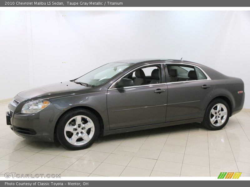 Taupe Gray Metallic / Titanium 2010 Chevrolet Malibu LS Sedan