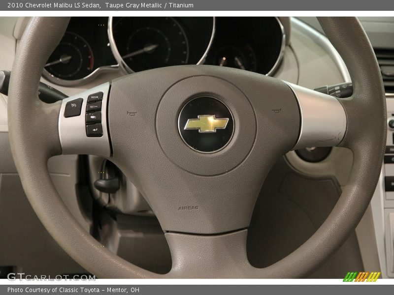 Taupe Gray Metallic / Titanium 2010 Chevrolet Malibu LS Sedan
