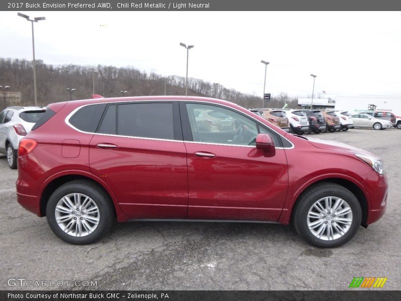 Chili Red Metallic / Light Neutral 2017 Buick Envision Preferred AWD
