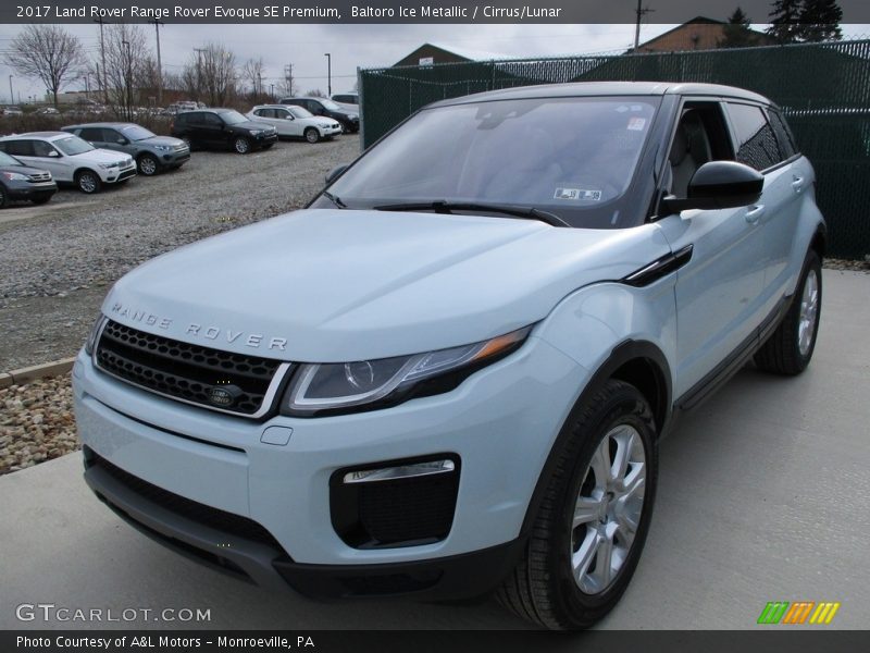 Baltoro Ice Metallic / Cirrus/Lunar 2017 Land Rover Range Rover Evoque SE Premium