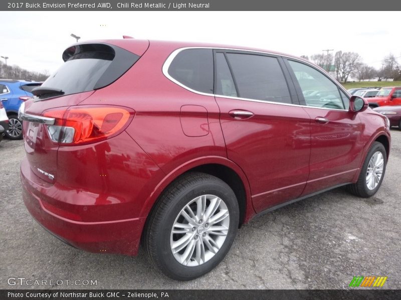Chili Red Metallic / Light Neutral 2017 Buick Envision Preferred AWD