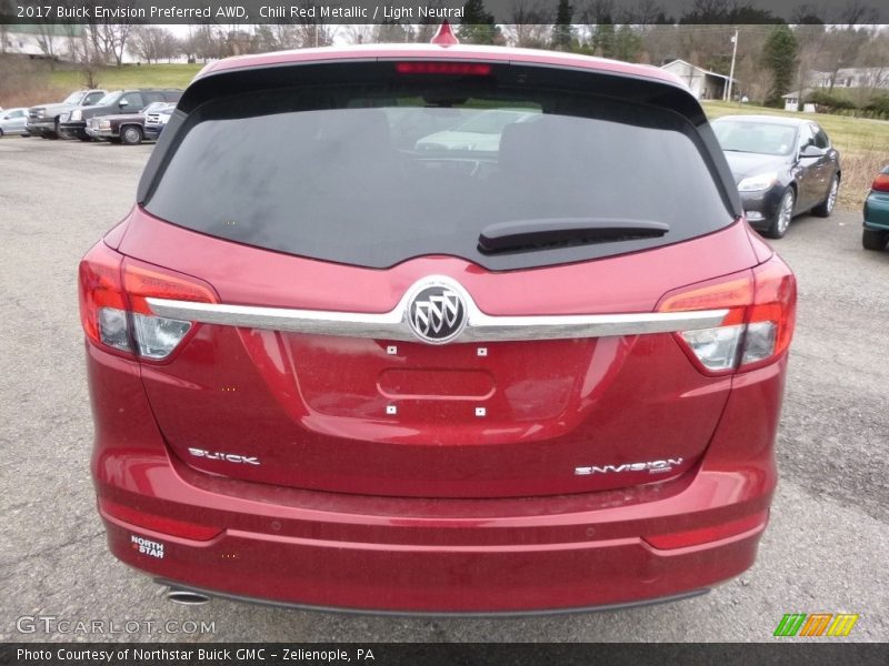 Chili Red Metallic / Light Neutral 2017 Buick Envision Preferred AWD