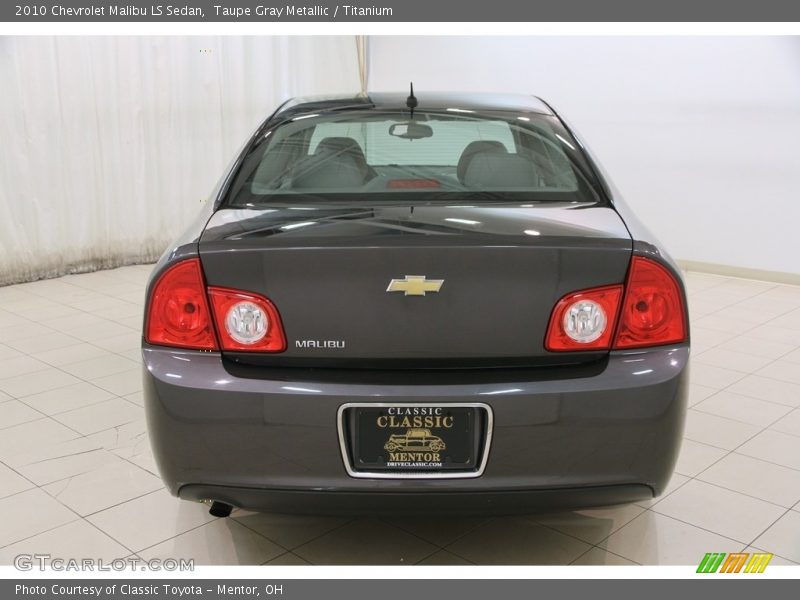 Taupe Gray Metallic / Titanium 2010 Chevrolet Malibu LS Sedan