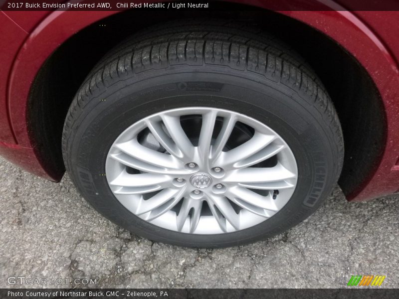 Chili Red Metallic / Light Neutral 2017 Buick Envision Preferred AWD