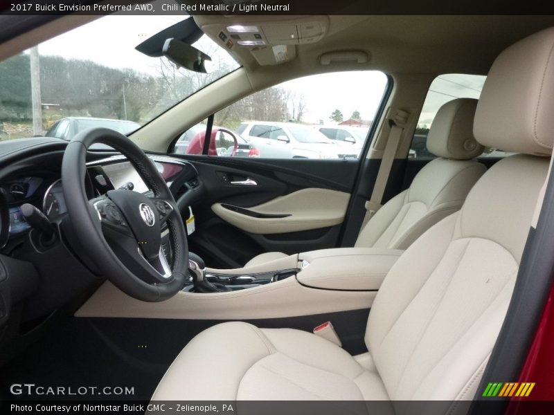 Chili Red Metallic / Light Neutral 2017 Buick Envision Preferred AWD