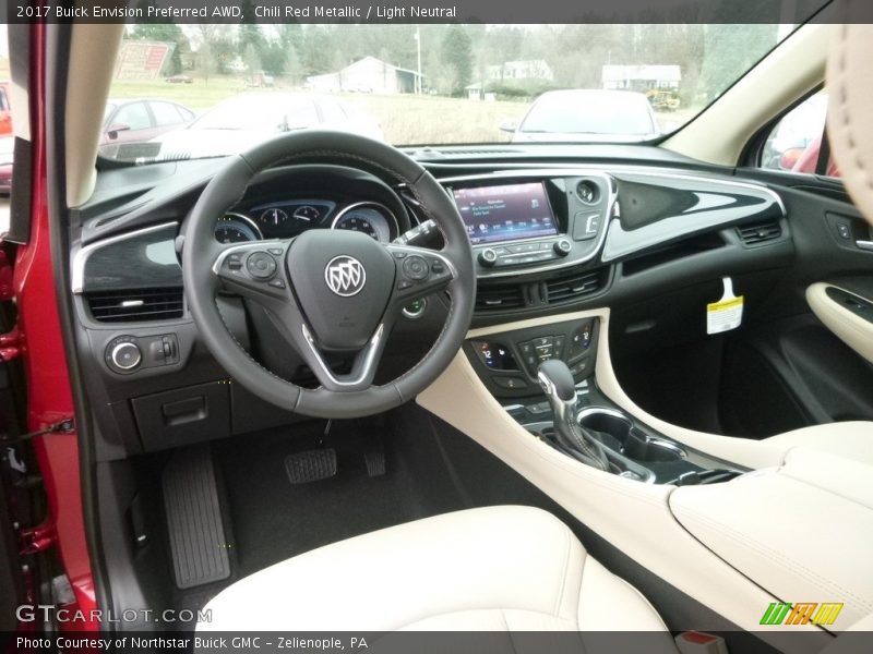 Chili Red Metallic / Light Neutral 2017 Buick Envision Preferred AWD