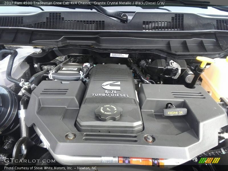  2017 4500 Tradesman Crew Cab 4x4 Chassis Engine - 6.7 Liter OHV 24-Valve Cummins Turbo-Diesel Inline 6 Cylinder