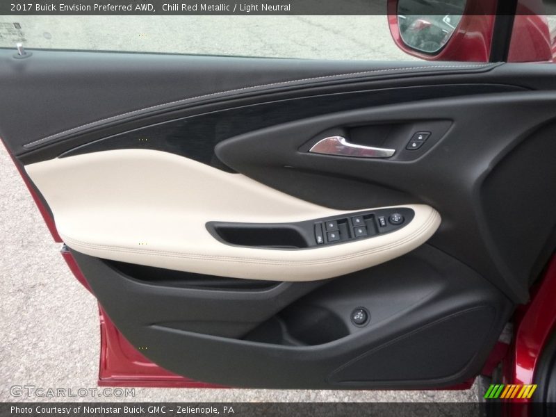 Chili Red Metallic / Light Neutral 2017 Buick Envision Preferred AWD