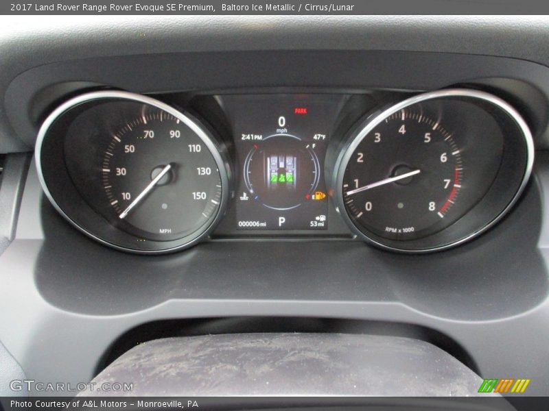 Baltoro Ice Metallic / Cirrus/Lunar 2017 Land Rover Range Rover Evoque SE Premium