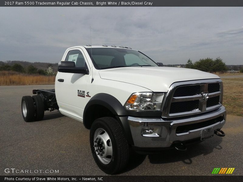 Bright White / Black/Diesel Gray 2017 Ram 5500 Tradesman Regular Cab Chassis