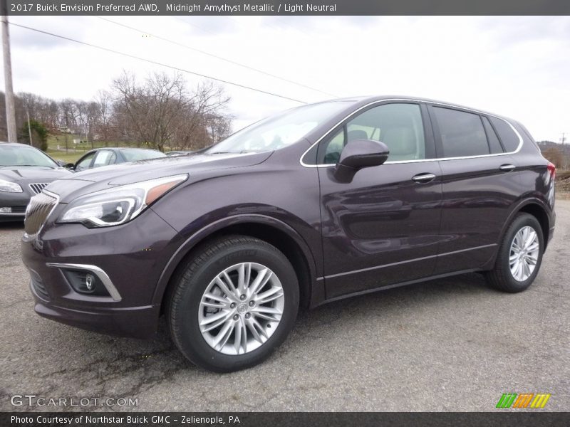 Midnight Amythyst Metallic / Light Neutral 2017 Buick Envision Preferred AWD