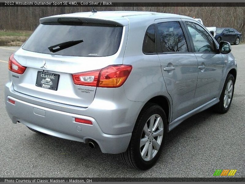 Cool Silver / Black 2012 Mitsubishi Outlander Sport SE 4WD