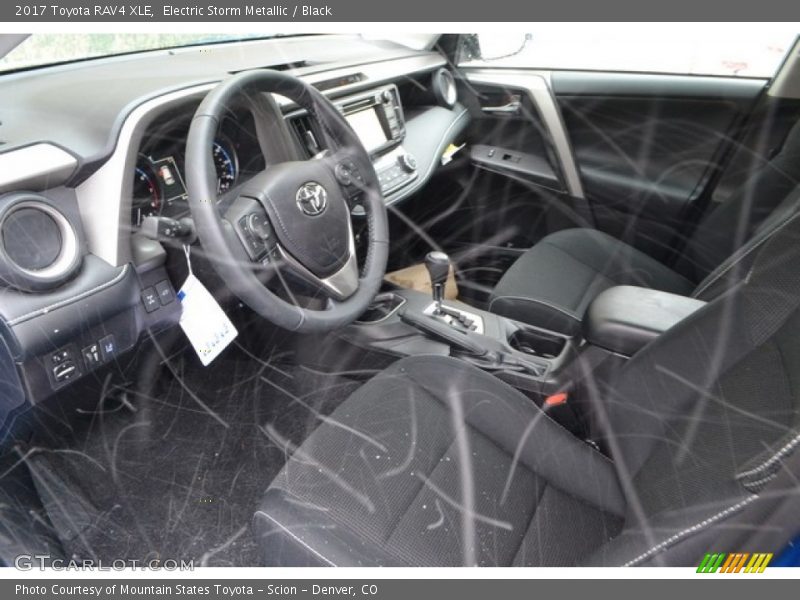 Electric Storm Metallic / Black 2017 Toyota RAV4 XLE